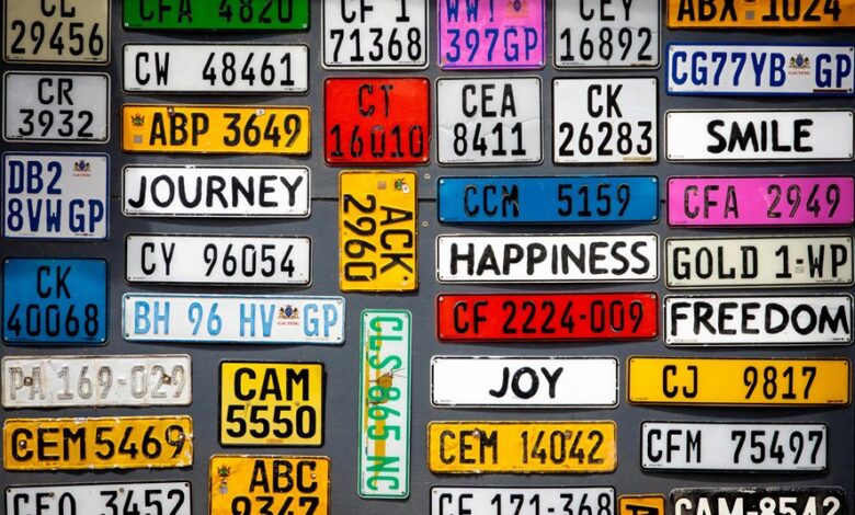 car number plate pricing