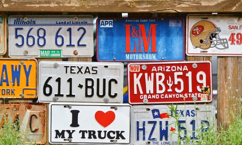 vehicle registration number guidelines